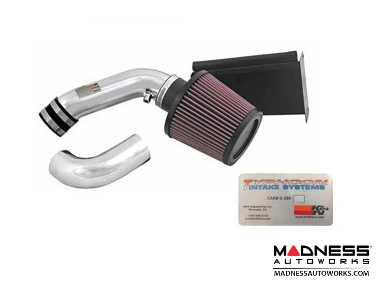 Typhoon Perf Air Intake System by K&N - Polished Aluminum